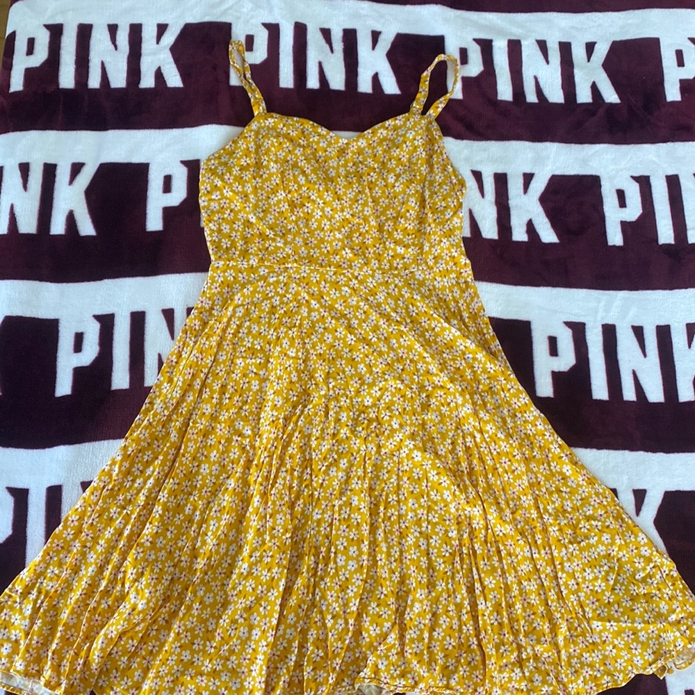 Yellow floral dress